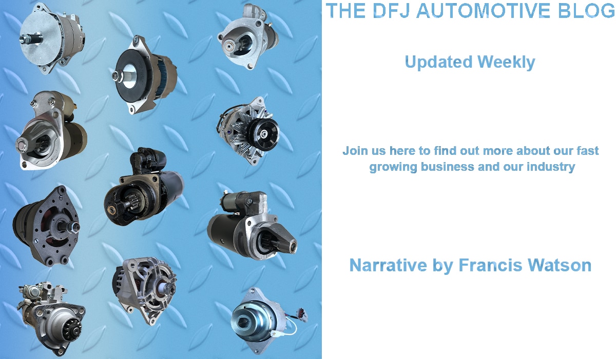 The DFJ Automotive Blog Updated Weekly Join Us Here to Find Out More About Our Fast Growing Business and Our Industry Narrative by Francis Watson